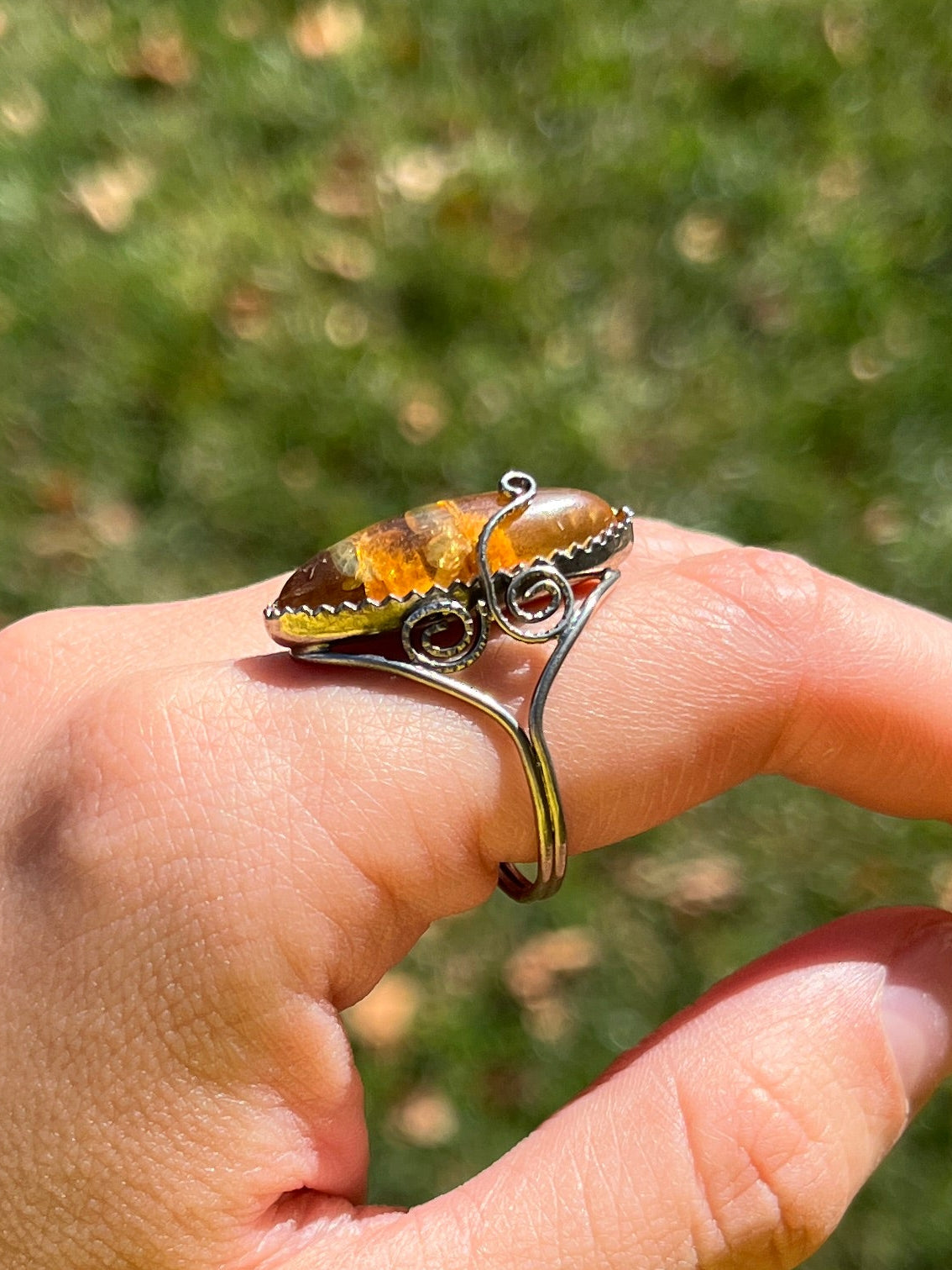 Marquis Amber Ring