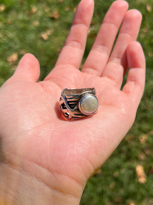 Pearl Silver Ring